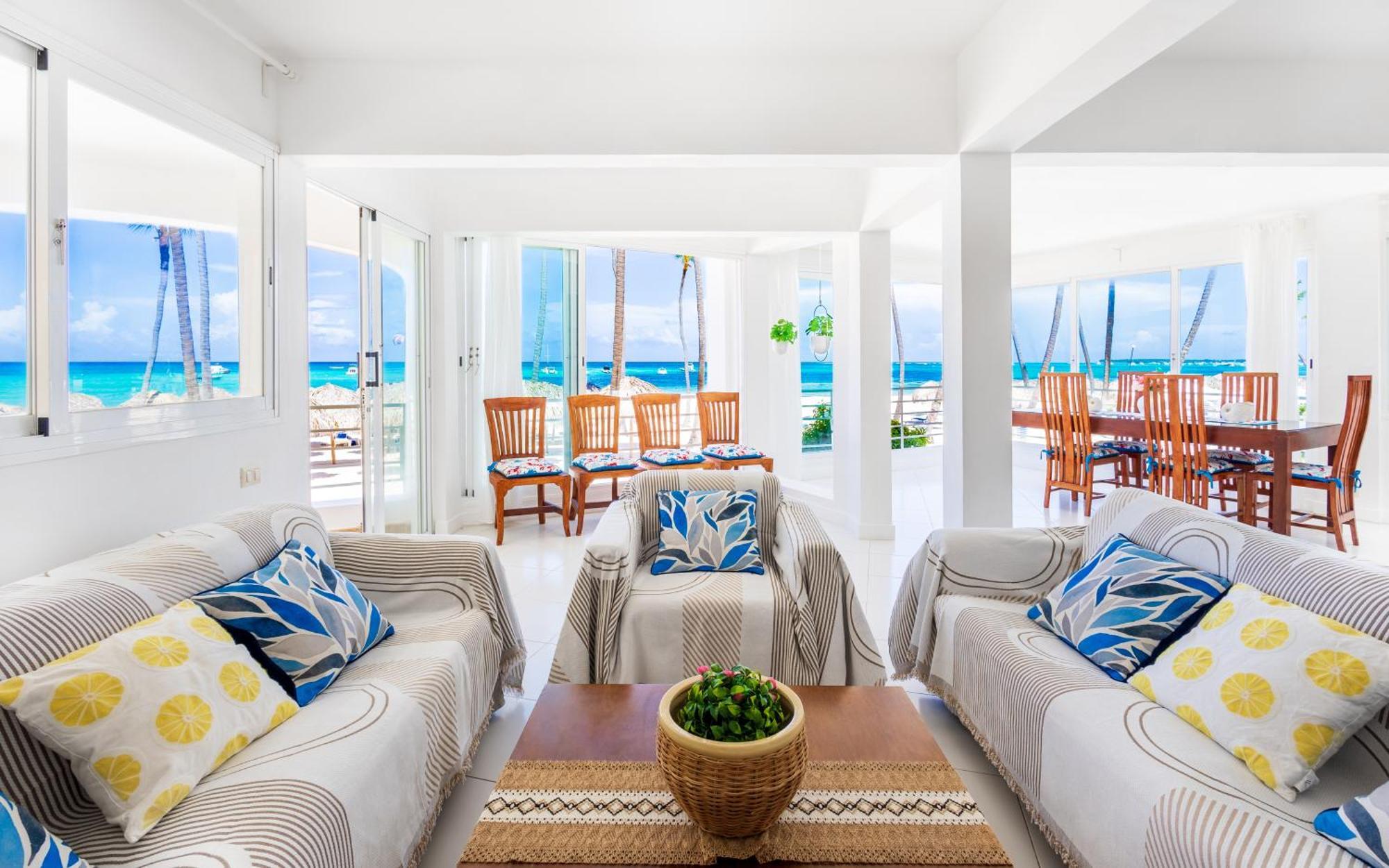 Prime Ocean View Punta Cana Apartments - 3-Bedroom Getaway With Private Terrace On Bavaro Beach Exterior photo